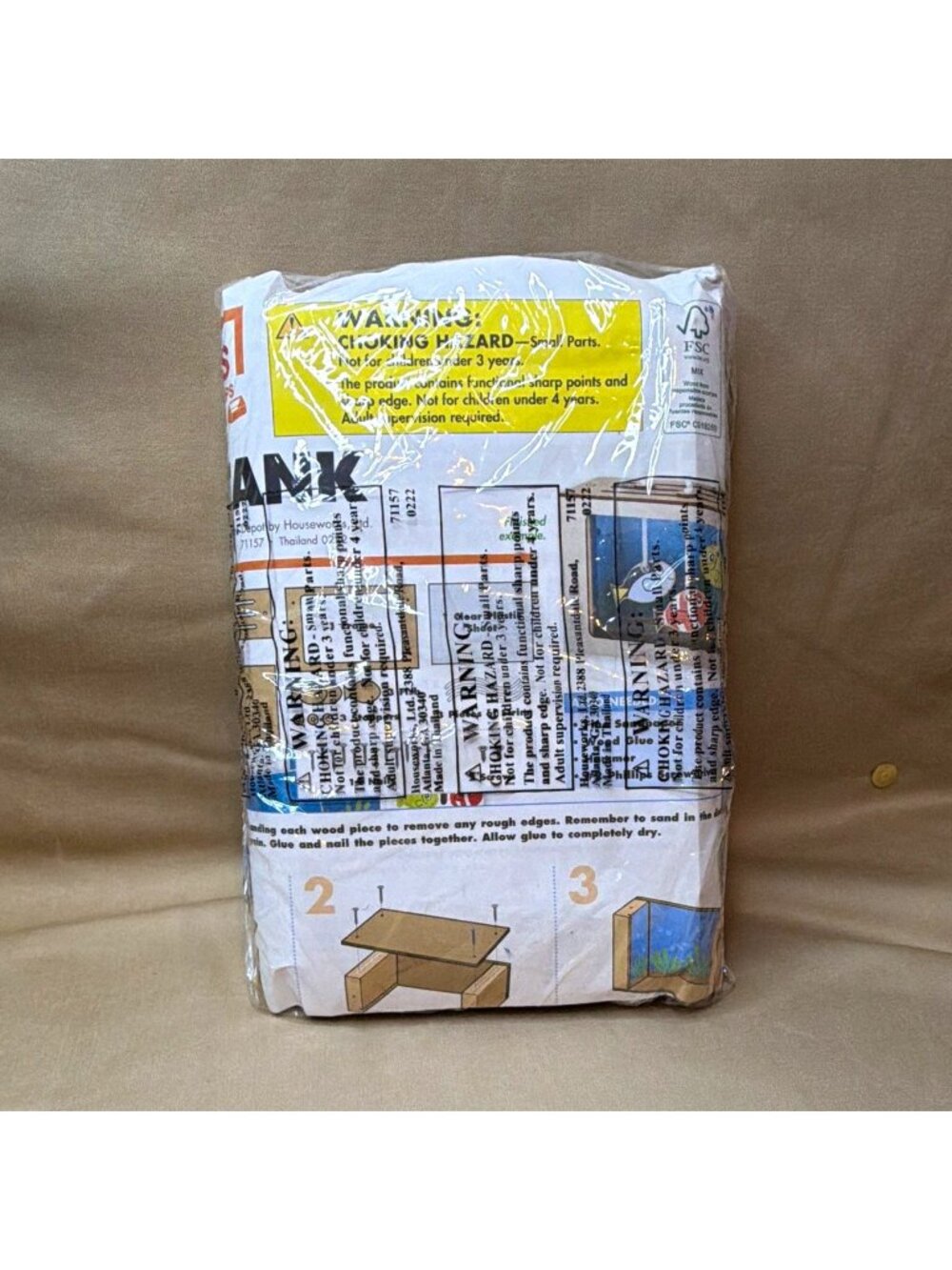 The Home Depot Kids Workshop Fish Tank Wood Craft Kit Model DIY Building Project